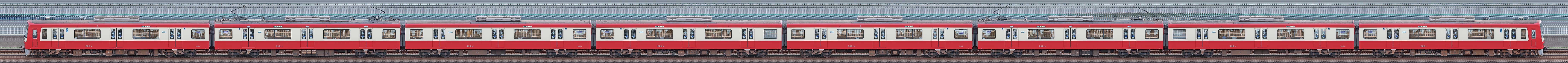 京急電鉄 600形（4次車）608編成（山側）の編成サイドビュー