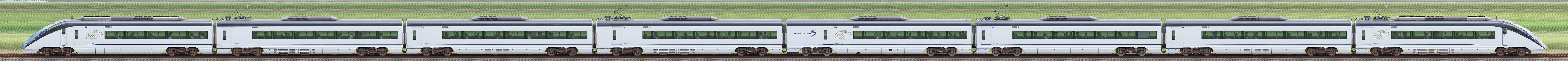 京成AE形AE6編成(6000万人記念装飾・山側)の編成サイドビュー