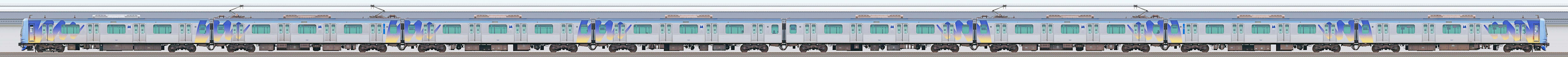 横浜高速鉄道Y500系Y517編成（海側）の編成サイドビュー
