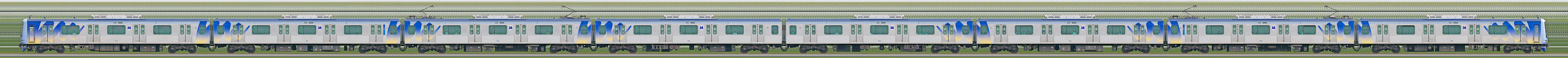 横浜高速鉄道Y500系Y513編成（山側）の編成サイドビュー