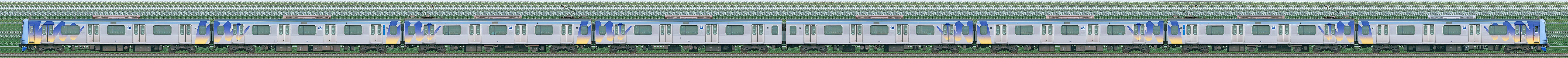 横浜高速鉄道Y500系Y517編成（山側）の編成サイドビュー