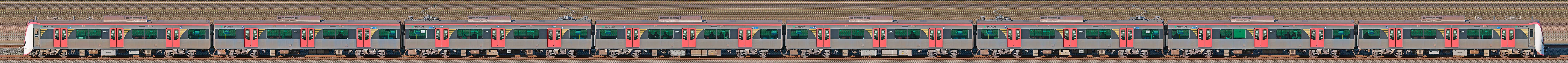 東京都交通局 浅草線 5500形5520編成(海側)の編成サイドビュー