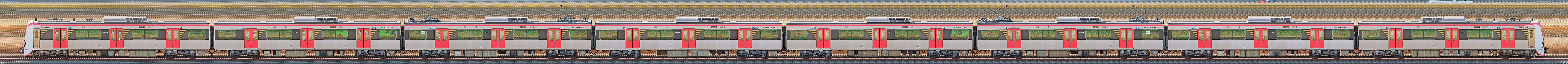 東京都交通局 浅草線 5500形5520編成(山側)の編成サイドビュー
