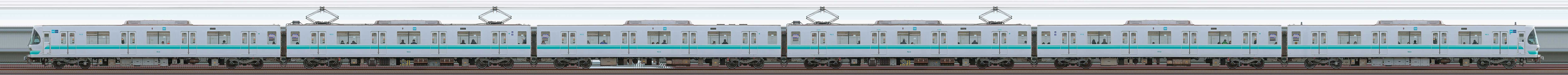 東京メトロ9000系9113編成（王子検車区第13編成／山側）の編成サイドビュー