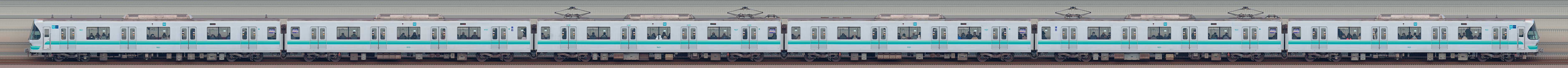 東京メトロ9000系9121編成（王子検車区第21編成／海側）の編成サイドビュー