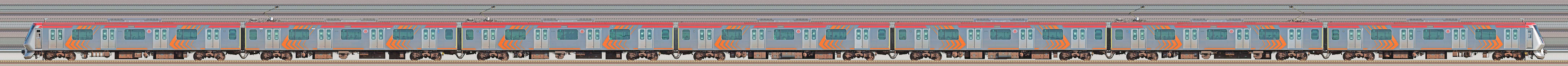 東急6000系6106編成(山側)の編成サイドビュー
