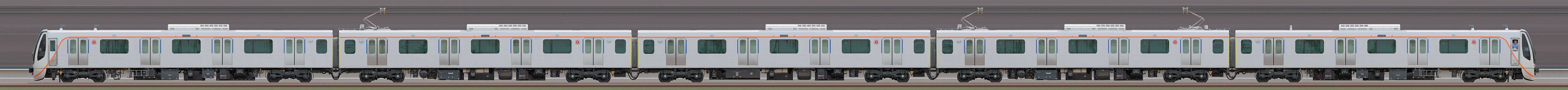 東急6020系6151編成（山側）の編成サイドビュー