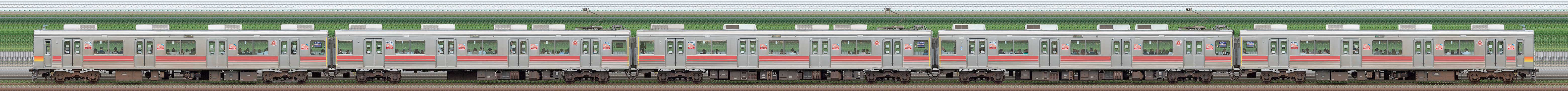 東急9000系9004編成（海側）の編成サイドビュー