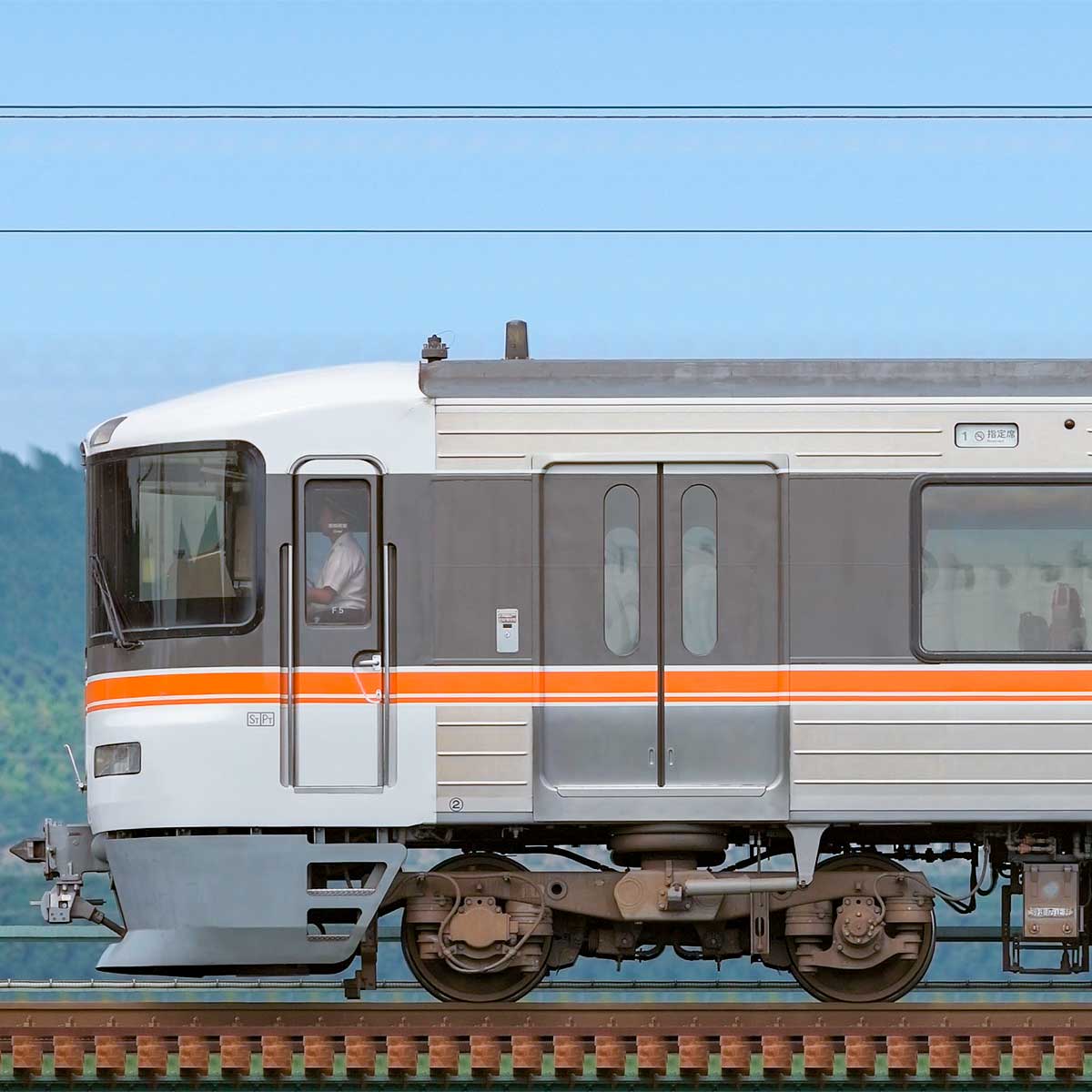 JR東海373系静岡車両区F5編成（海側）｜RailFile.jp｜鉄道車両サイドビューの図鑑