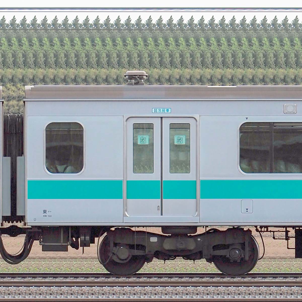 JR東日本E233系2000番台サハE233-2007（線路設備モニタリング装置搭載車）の側面写真｜RailFile.jp｜鉄道車両サイドビューの図鑑