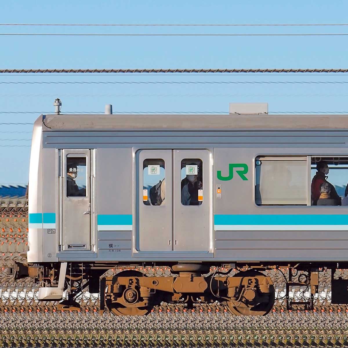 JR東日本 相模線 205系500番台R11編成（軌道変位モニタリング装置搭載編成・東側）｜RailFile.jp｜鉄道車両サイドビューの図鑑