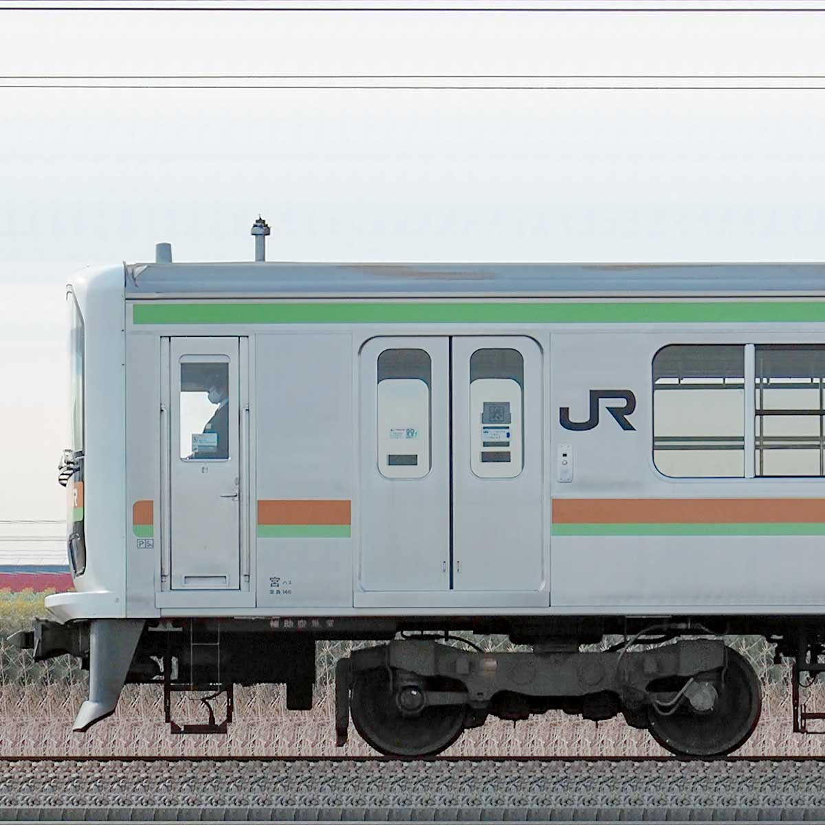 JR東日本 八高・川越線 209系3100番台 川71編成（海側）｜RailFile.jp｜鉄道車両サイドビューの図鑑