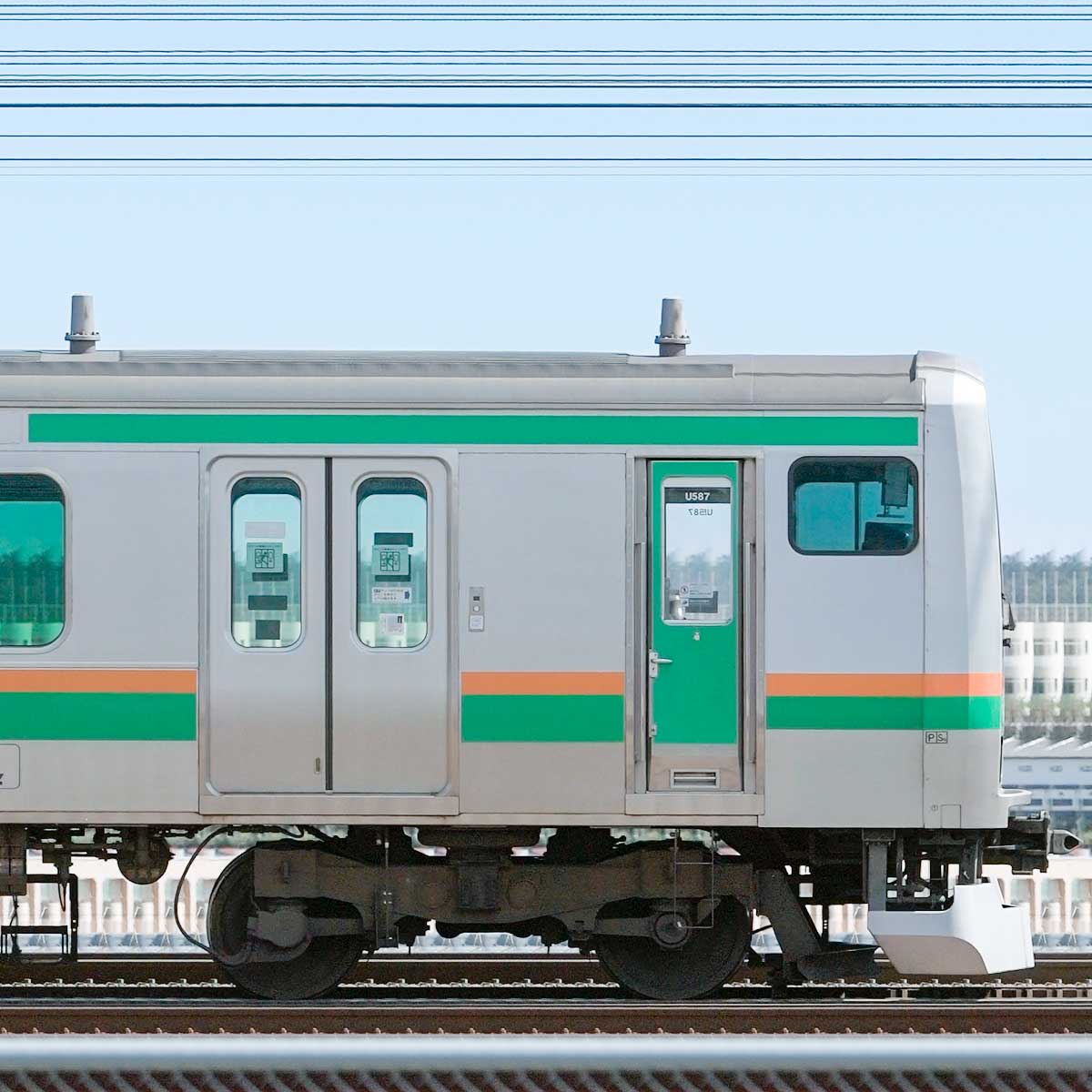 JR東日本E231系クハE230-8087の側面写真｜RailFile.jp｜鉄道車両