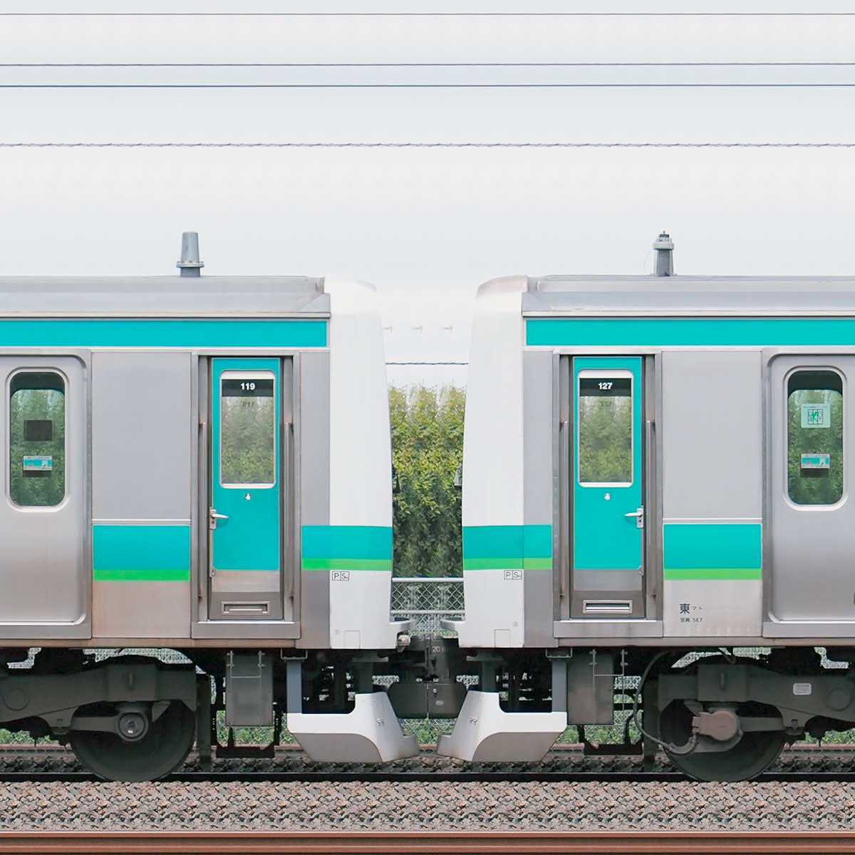 JR東日本 常磐快速線 E231系マト119編成（線路設備モニタリング装置