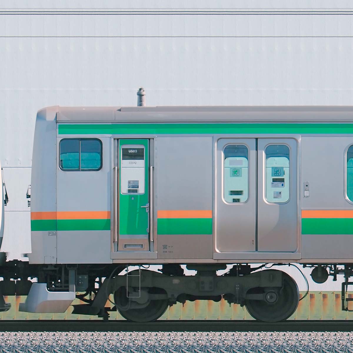 JR東日本E231系クハE231-6003の側面写真｜RailFile.jp｜鉄道車両サイドビューの図鑑
