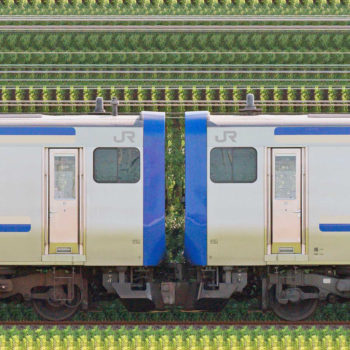 JR東日本 横須賀線・総武快速線 E235系1000番台F-13編成（線路