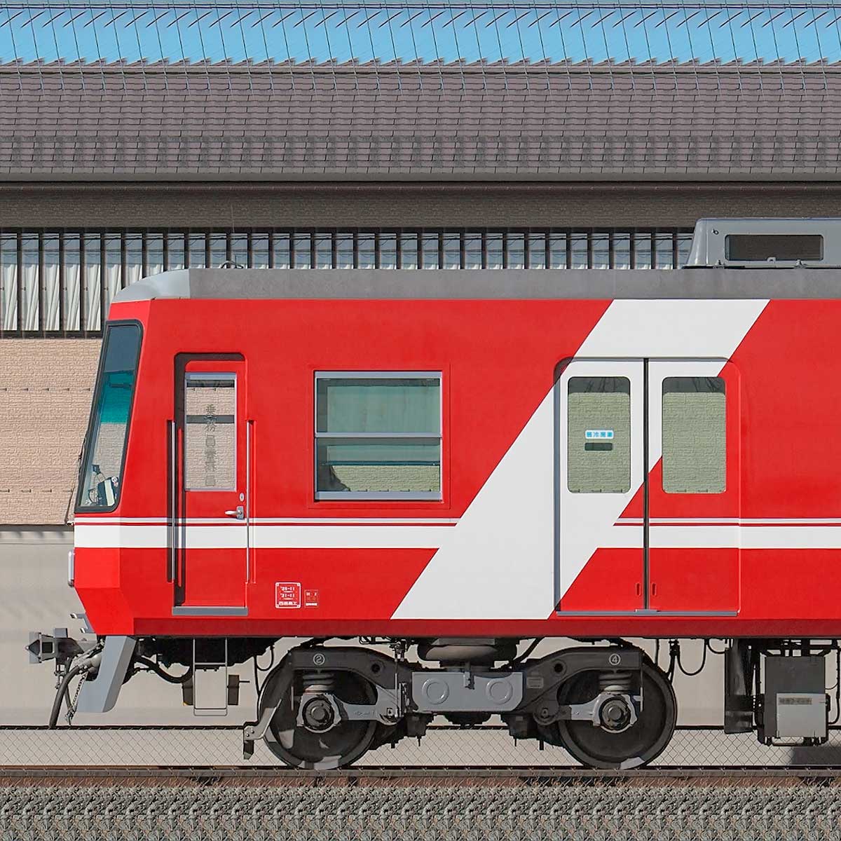 遠州鉄道2000形モハ2007の側面写真｜RailFile.jp｜鉄道車両サイド