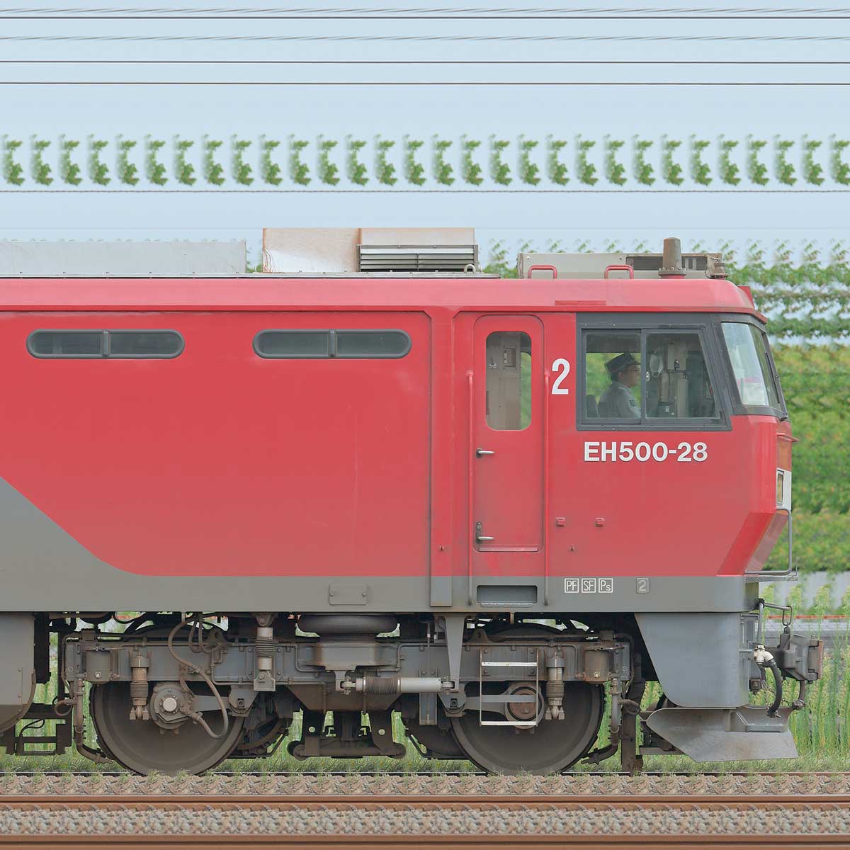 JR貨物EH500-28+150mレール輸送用長物車（9077列車）｜RailFile