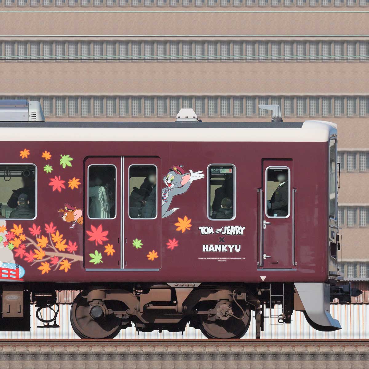 トムとジェリー×阪急電車「ディスプレイモデル阪急1000系宝塚線トムとジェリ」 阪急電車館【受注生産】ディスプレイモデル阪急1000系（宝塚線