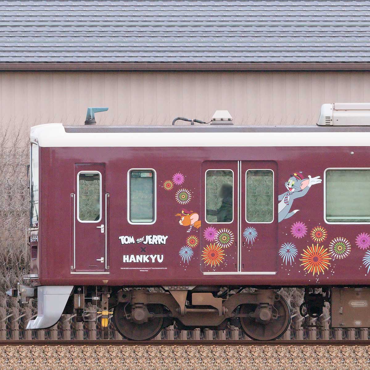 トムとジェリー×阪急電車「ディスプレイモデル阪急1300系京都線トムとジェリー」 阪急】1300系 トムとジェリー号（京都線）［1311F］／2408 | m