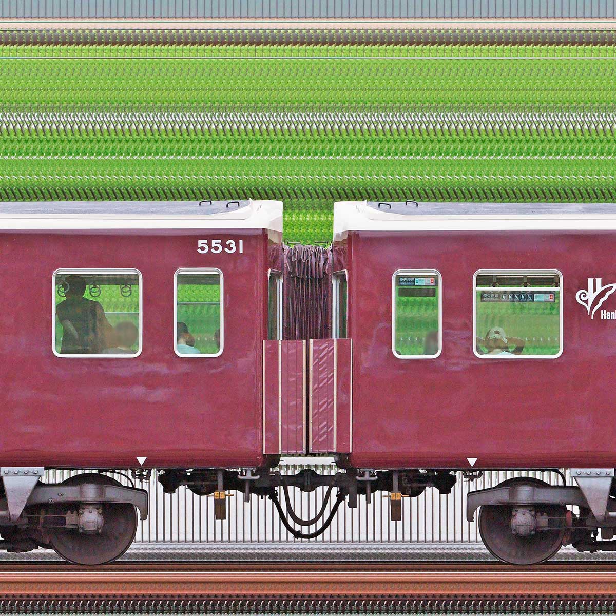 阪急　5000系　 車内プレートレプリカ 阪急5000系｜FTN trainseat.net