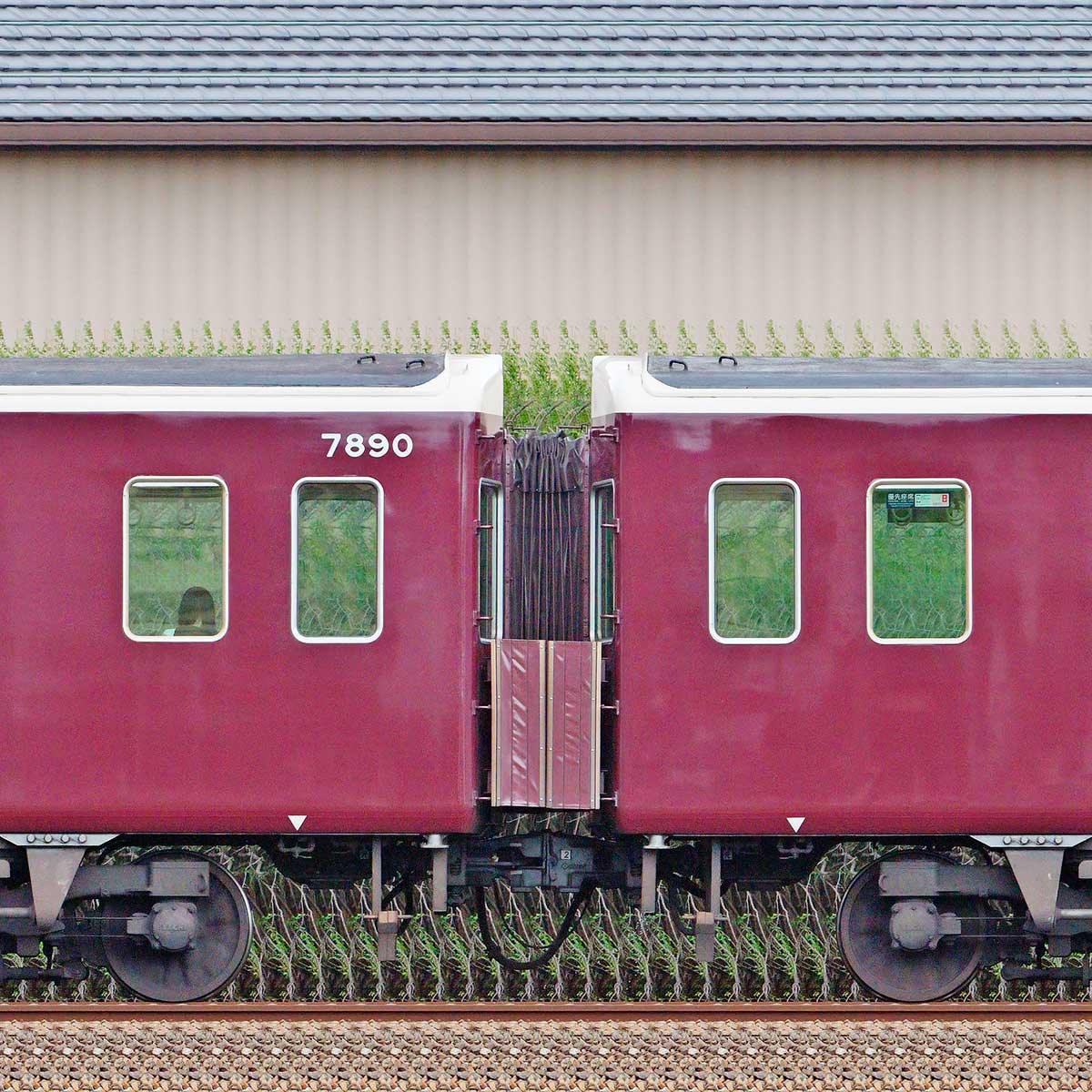 阪急7300系7324編成（西側）｜RailFile.jp｜鉄道車両サイドビューの図鑑