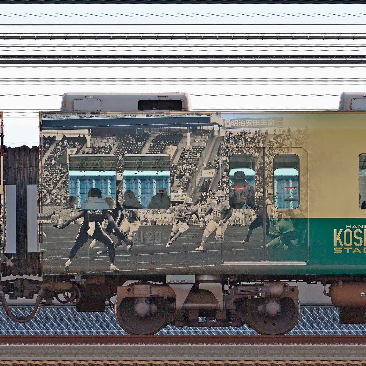 阪神8000系「阪神甲子園球場100周年記念 ラッピングトレイン」8120の