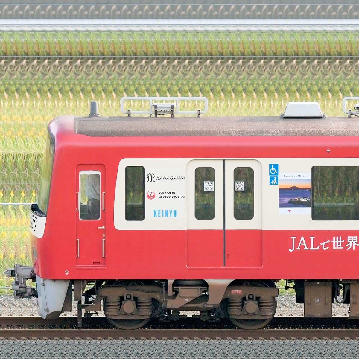 京急電鉄 新1000形 5次車 1065編成 行こう 秋の三浦半島 ラッピング 山側 Railfile Jp 鉄道車両サイドビューの図鑑