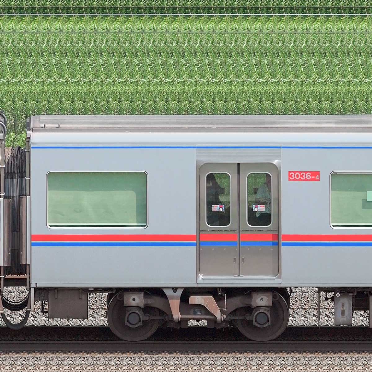 京成3000形（13次車）3036-4の側面写真｜RailFile.jp｜鉄道車両サイドビューの図鑑