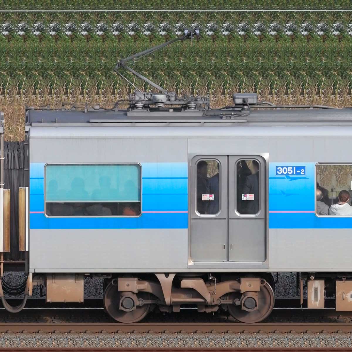京成3000形（7次車／3050形）3051-2（デザイン変更前）の側面