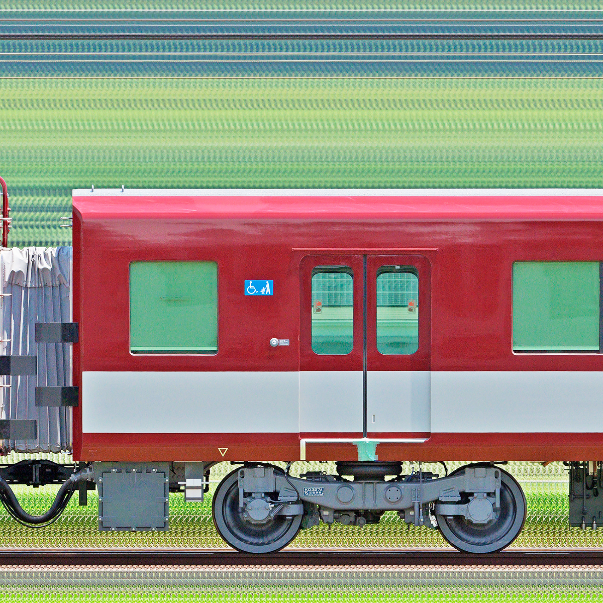 近鉄8A系サ8A301の側面写真｜RailFile.jp｜鉄道車両サイドビューの図鑑