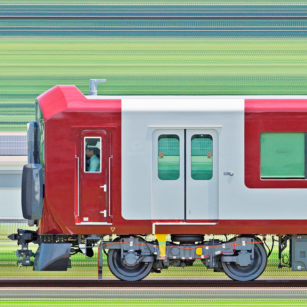近鉄8A系8A01編成（海側）｜RailFile.jp｜鉄道車両サイドビュー