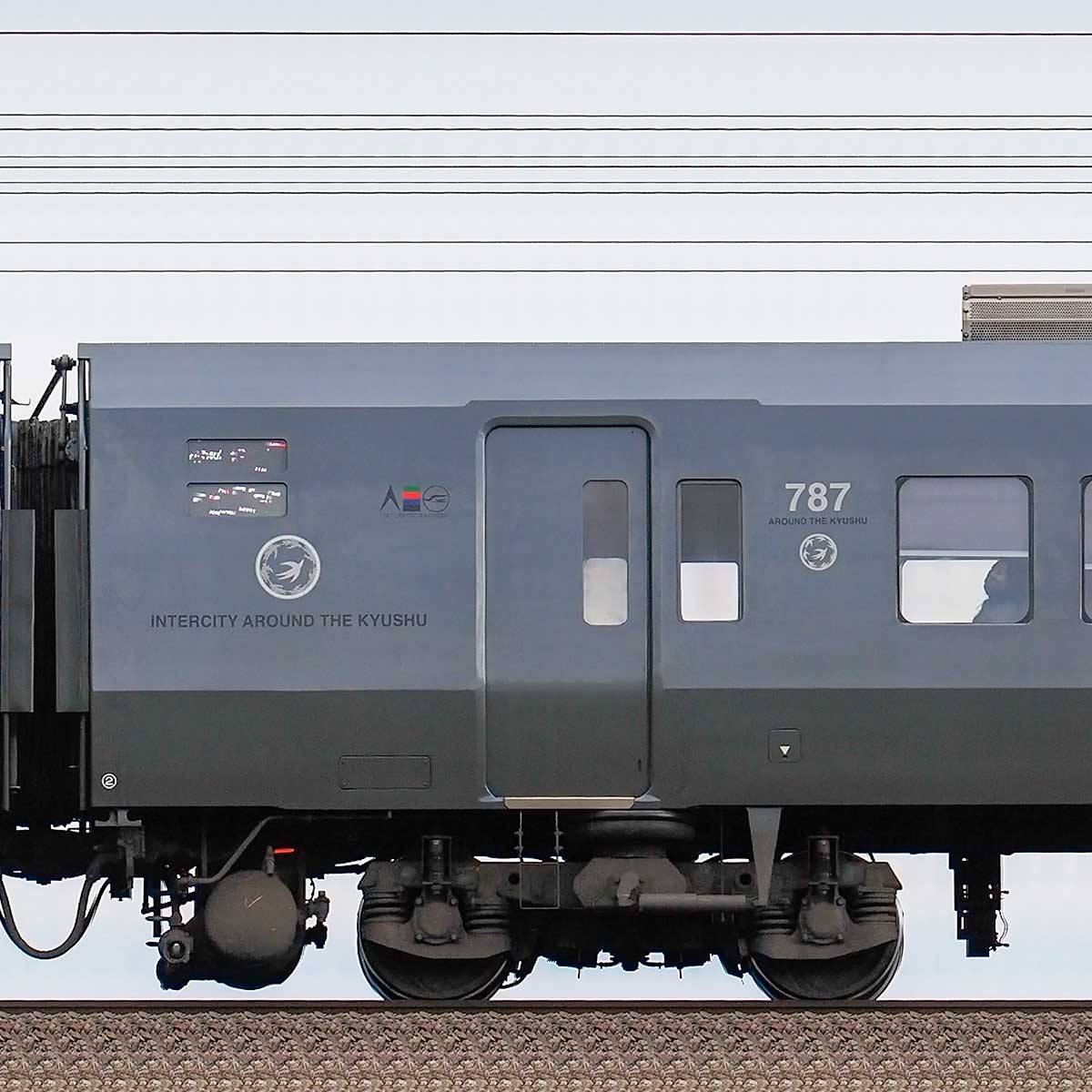 JR九州 787系 側面号車カット幕（1号車／指定席、自由席、グリーン席 