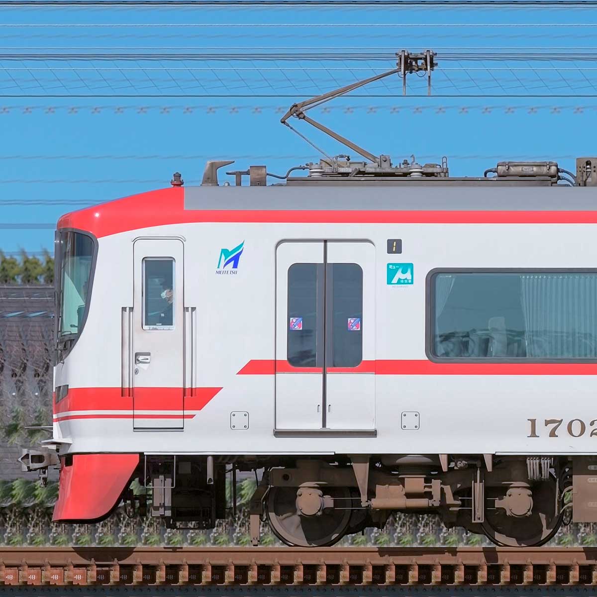 名鉄1700系1702編成（山側）｜RailFile.jp｜鉄道車両サイドビューの図鑑