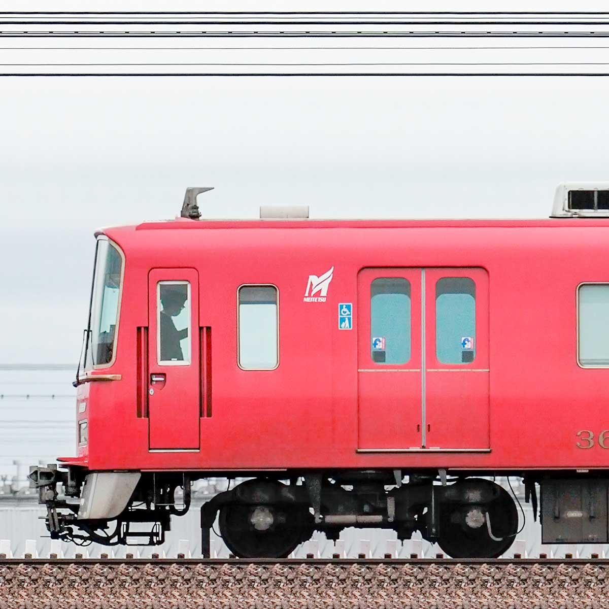 名鉄3500系（1次車）3501編成（更新車・海側）｜RailFile.jp｜鉄道車両