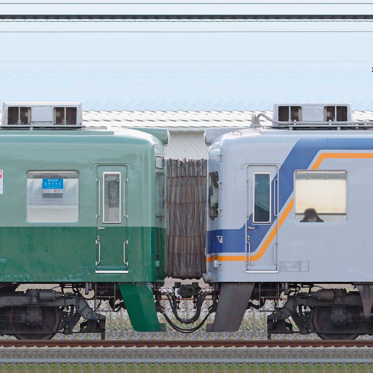 南海7100系7169編成（復元塗装）+7159編成（海側）｜RailFile.jp