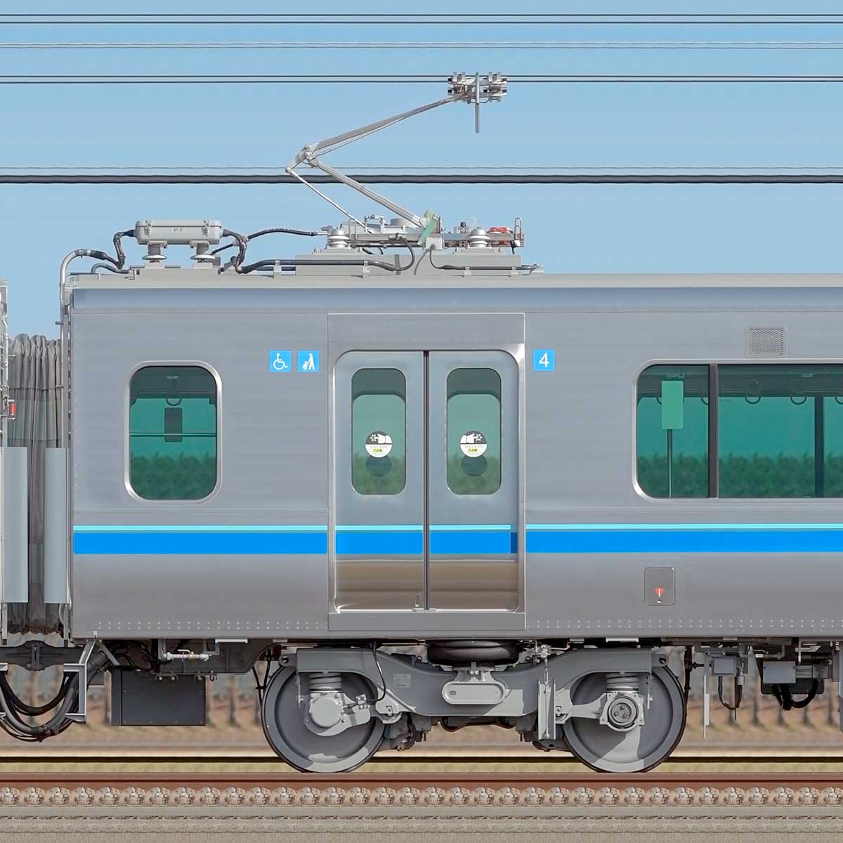 小田急5000形デハ5301の側面写真｜RailFile.jp｜鉄道車両サイドビュー 