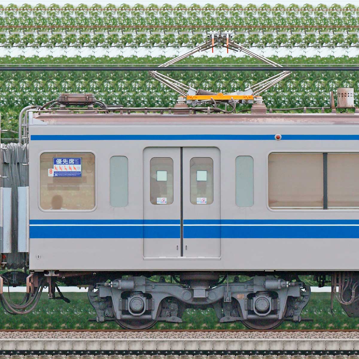 西武6000系モハ6854の側面写真｜RailFile.jp｜鉄道車両サイドビューの図鑑