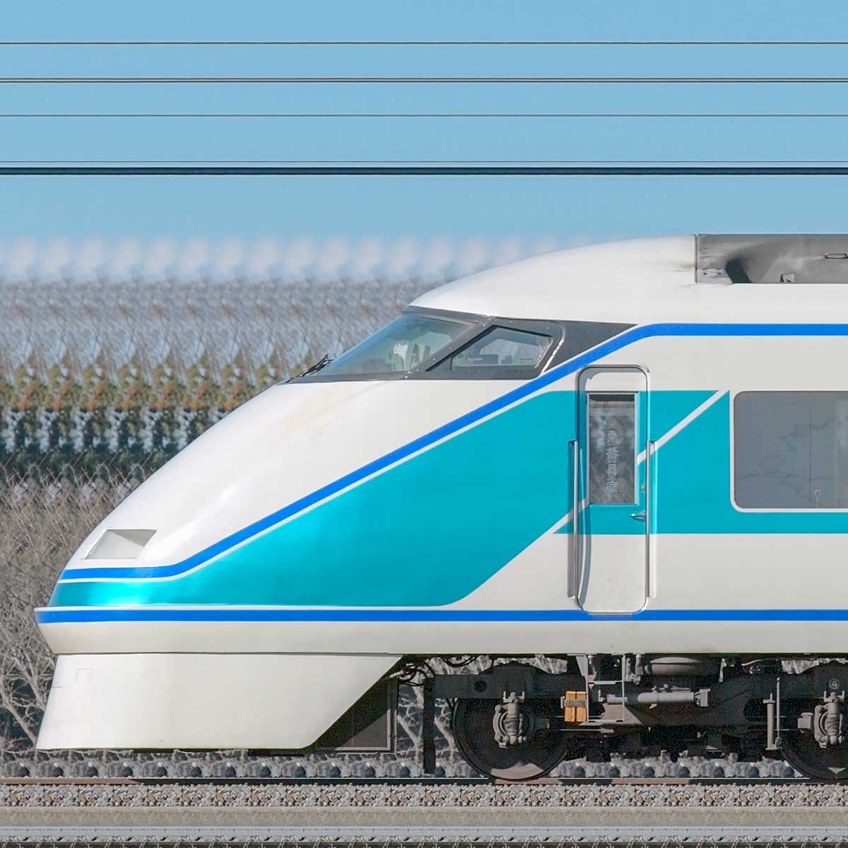 東武100系「スペーシア」108編成（粋カラー・海側）｜RailFile.jp｜鉄道車両サイドビューの図鑑