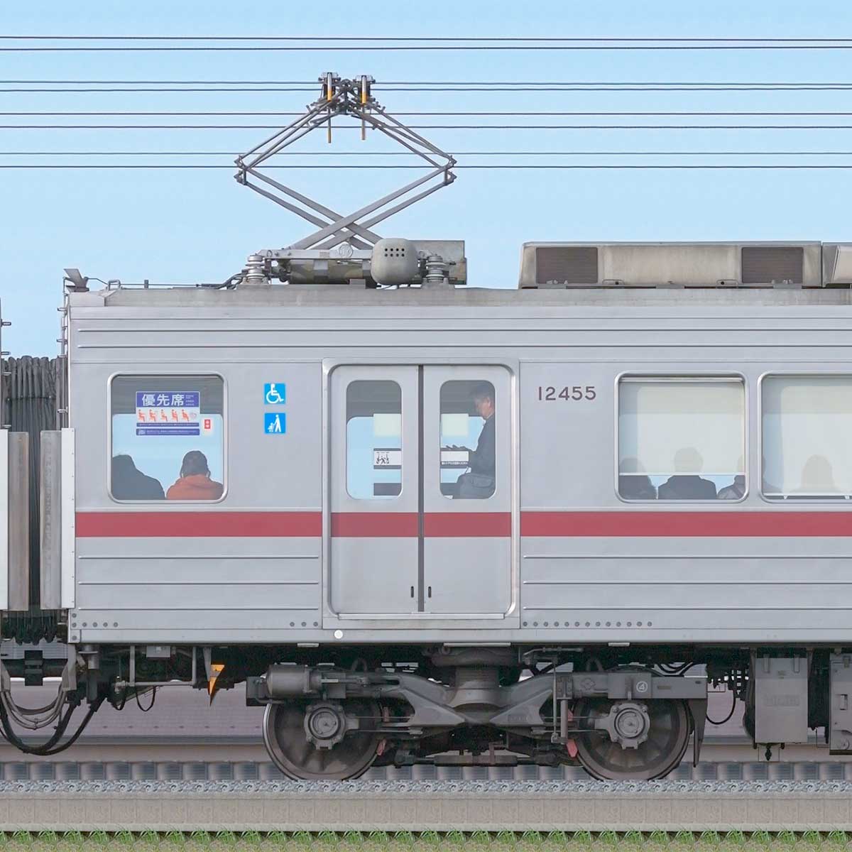 東武10030型モハ12455の側面写真｜RailFile.jp｜鉄道車両サイドビュー