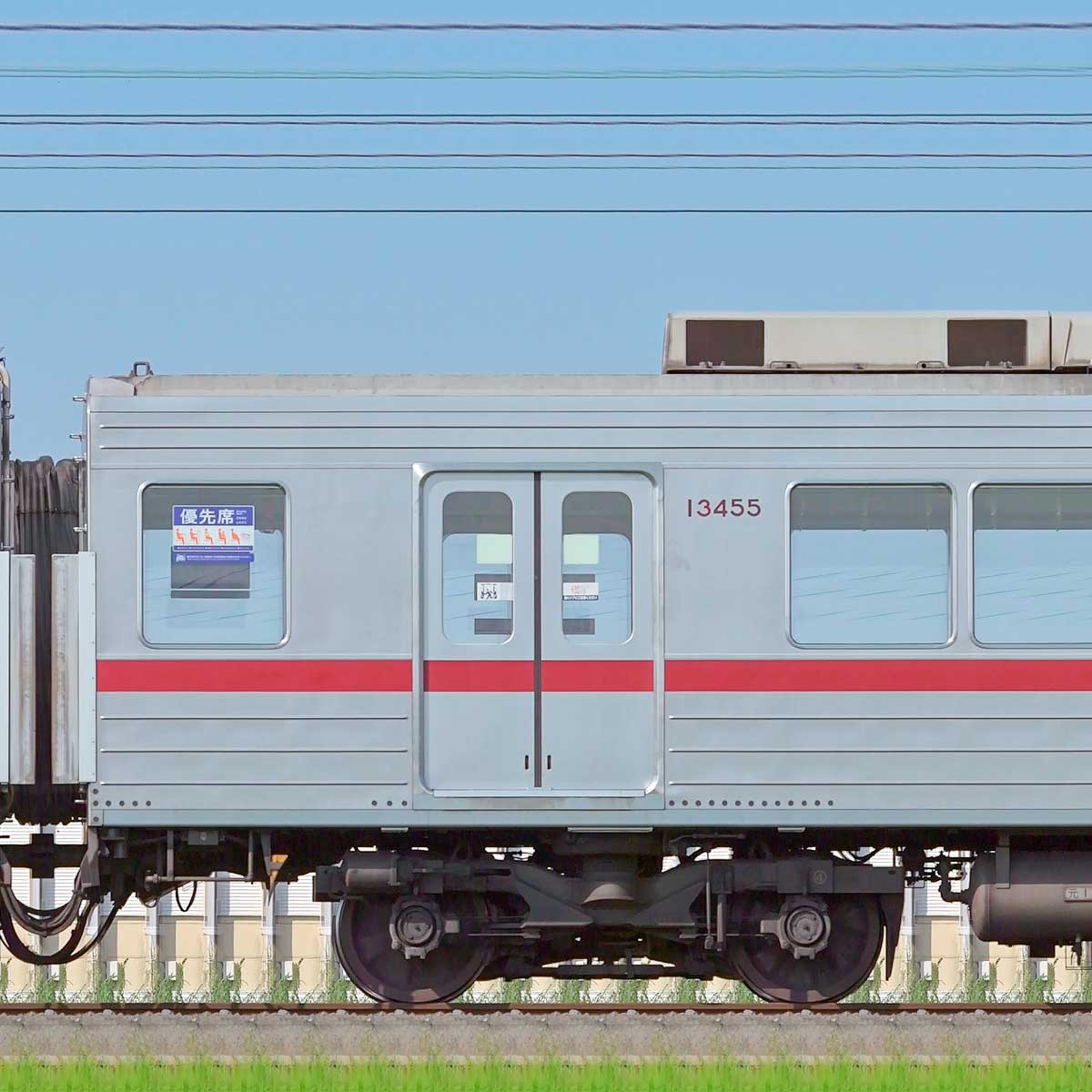 東武 モハ13460 車内形式プレート 東武 モハ13460 車内形式プレート