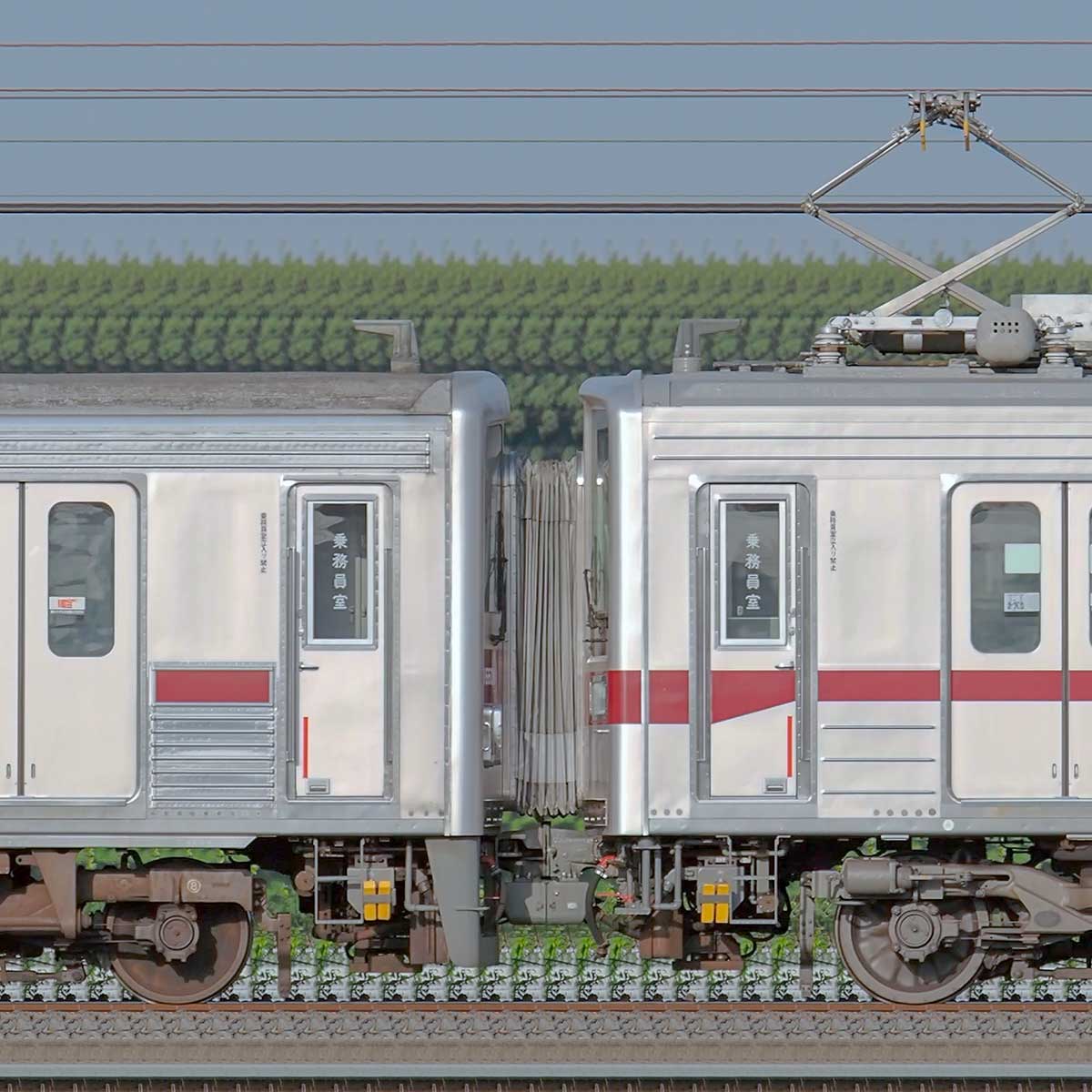 東武10000型11601編成＋10030型11264編成（海側）｜RailFile.jp