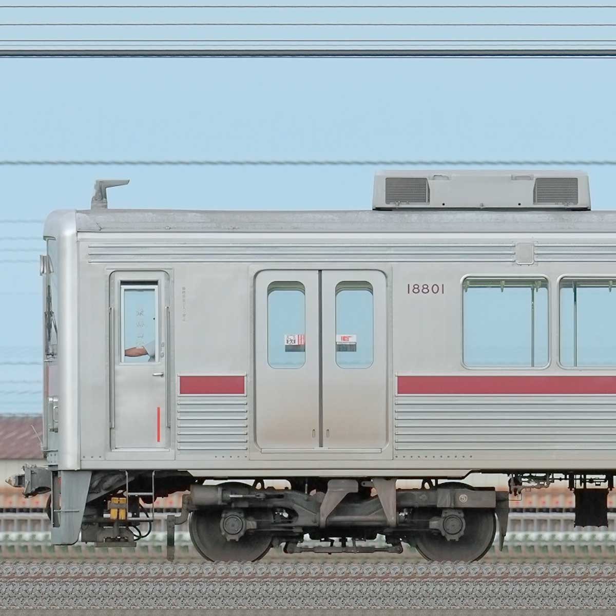 東武10000型11801編成（リニューアル車・山側）｜RailFile.jp｜鉄道車両サイドビューの図鑑