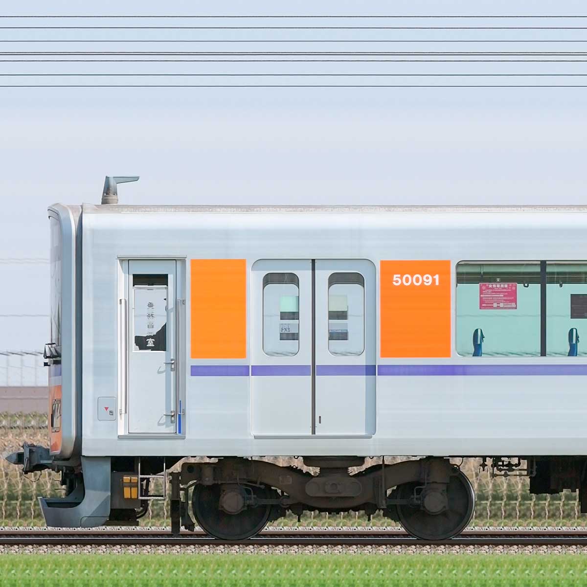 東武50090型クハ50091の側面写真｜RailFile.jp｜鉄道車両サイド