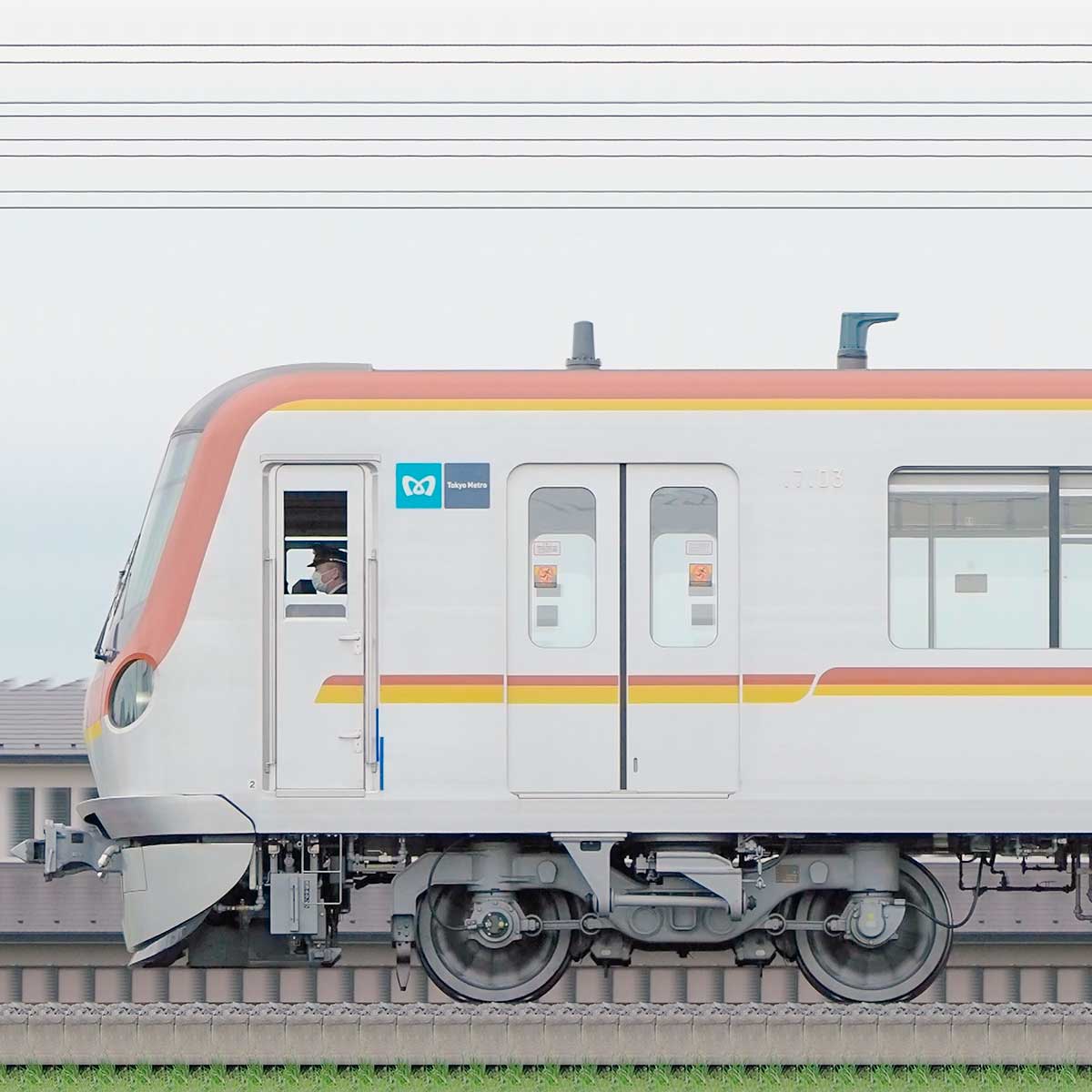 しようご 東京メトロ17000系17103の側面写真｜RailFile.jp｜鉄道車両サイド