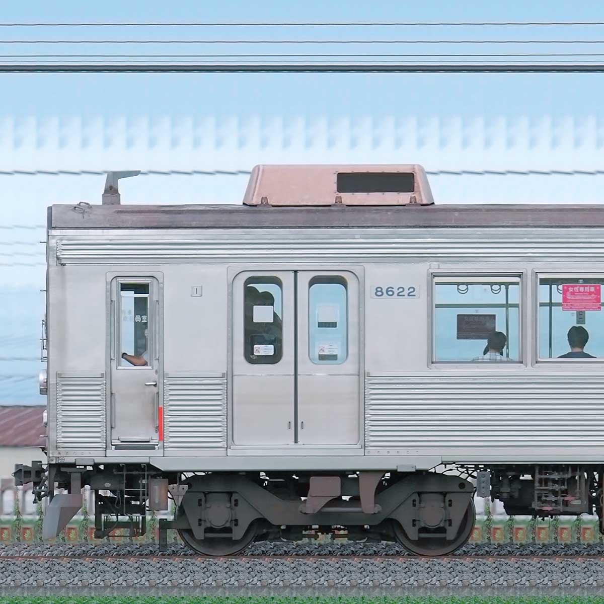 東急8500系8622編成（山側）｜RailFile.jp｜鉄道車両サイドビュー 