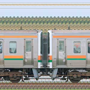 JR東海静岡車両区211系5000番台SS11編成＋6000番台GG3編成（海側）