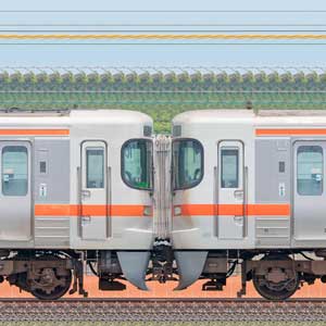 ジャンク品 JR東海313系 JR東海大垣車両区313系5300番台Z3編成＋5000番台Y115編成（海側