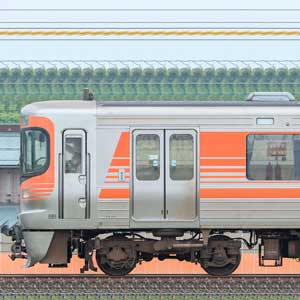 JR東海静岡車両区211系5000番台LL9編成＋313系2300番台W8編成