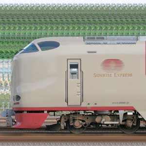 JR東海285系特急形寝台電車｜RailFile.jp｜鉄道車両サイドビュー